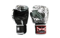 Боксерские перчатки Twins Special FBGVL3-52 Dragon black-silver 16 oz