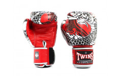 Боксерские перчатки Twins Special FBGVL3-52 Dragon red silver 12 oz