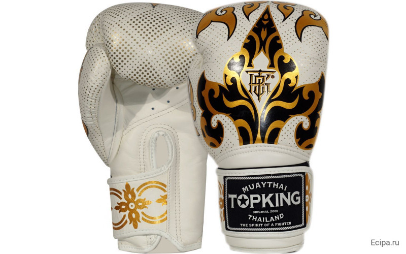 Боксерские перчатки TKB Kanok white 16 oz