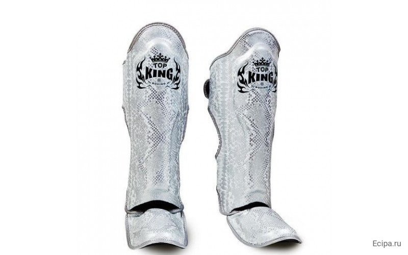 Защита голени Top King Shinguards Super Snake TKSGSS02 White (Silver) - L