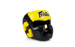 Шлем Fairtex HG13 black yellow (Full Head) L