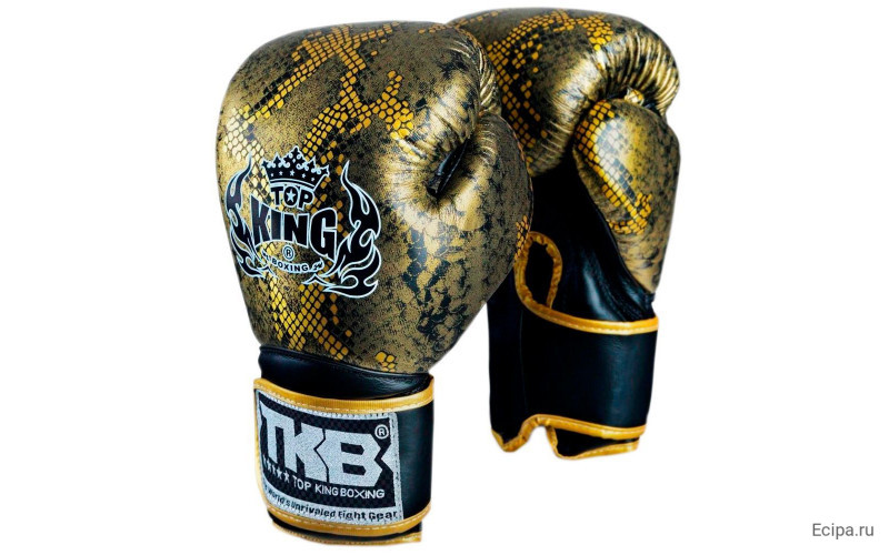 Боксерские перчатки TKB Snake Black Gold 16 oz