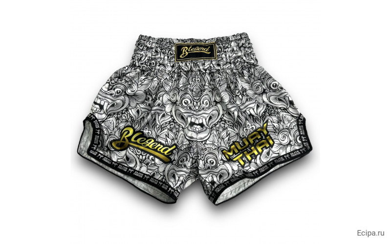 Шорты для бокса Blegend white monster XL