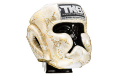 Боксерский шлем TKHGSS-02 WH\GD Gold "Snake Edition" Head Guard M