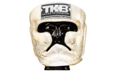 Боксерский шлем TKHGSS-02 WH\GD Gold "Snake Edition" Head Guard XL