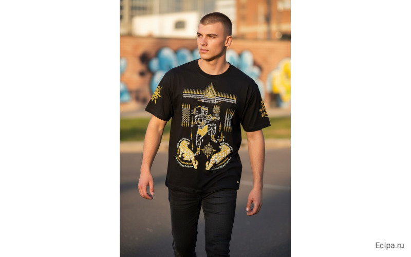Футболка Тайский бокс Gold Shirts N1 S