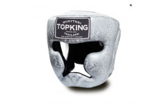 Боксерский шлем Top King TKHGSS-02 white silver M
