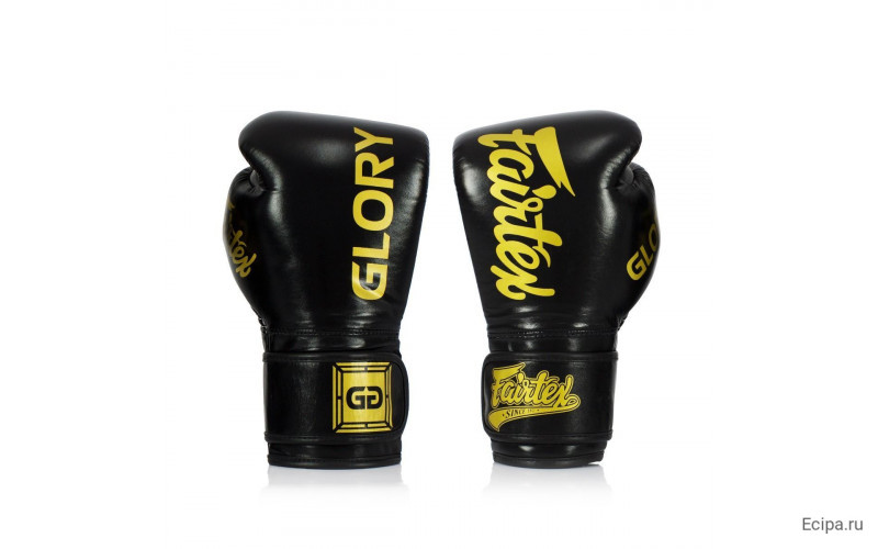 Боксерские перчатки турнира Glory Fairtex BGVG1 black 10 oz
