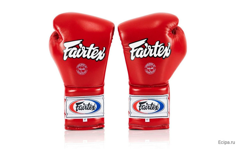 Перчатки боксерские на шнурке Fairtex BGL7 red 10 oz