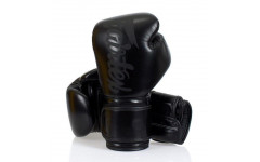 Боксерские перчатки Fairtex BGV14 Solid Black 12 oz Боксерские перчатки Fairtex BGV14 Solid Black 12 oz