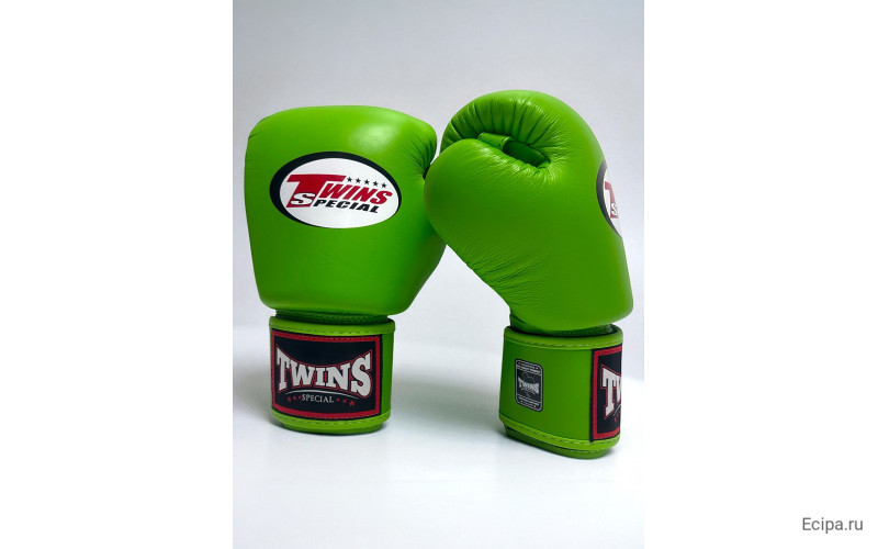 Боксерские перчатки Twins Special BGVL3 green neon 12 oz