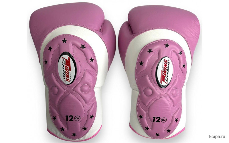 Боксерские перчатки Twins BGVL6 MK white pink 16 oz