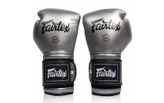 Боксерские перчатки Fairtex BGV9C-PLUS gun metallic 14 oz Боксерские перчатки Fairtex BGV9C-PLUS gun metallic 14 oz
