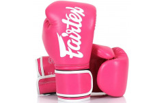 Боксерские перчатки Fairtex BGV14 pink-white 10 oz