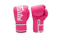 Боксерские перчатки Fairtex BGV14 pink-white 10 oz