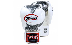 Боксерские перчатки Twins FBGVL3-23 white silver 14 oz