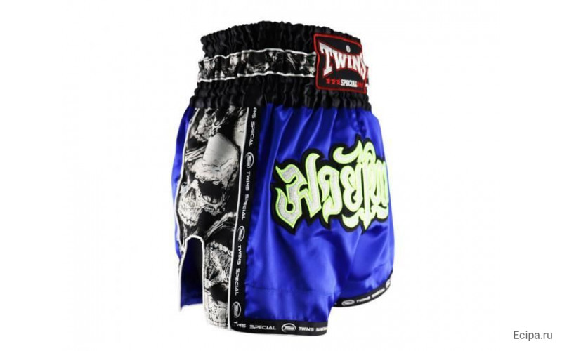 Шорты для бокса Twins Special TBS skull blue XL
