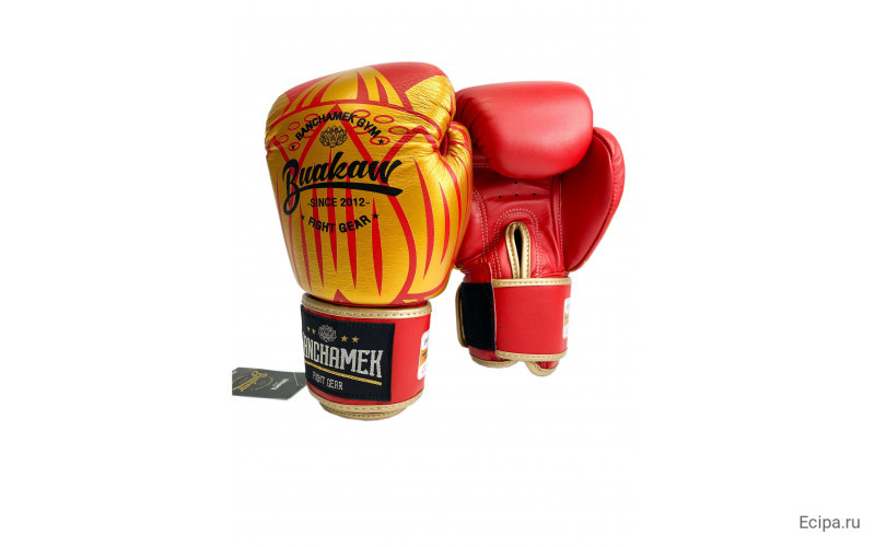 Премиальные боксерские перчатки Banchamek Gym BGL-GL3 red 10 oz