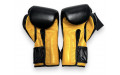 Боксерские перчатки Fairtex BGV9 black yellow 12 oz