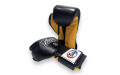 Боксерские перчатки Fairtex BGV9 black yellow 14 oz