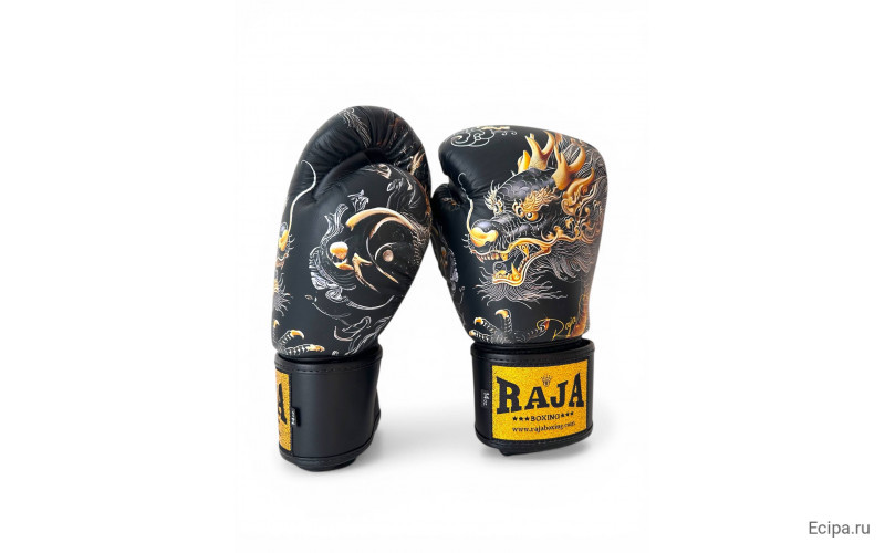 Боксёрские перчатки Raja Gold Dragon 12 oz