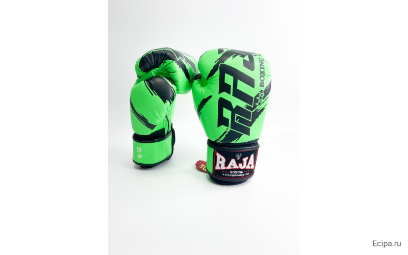Боксерские перчатки Raja model 3 green 12 oz